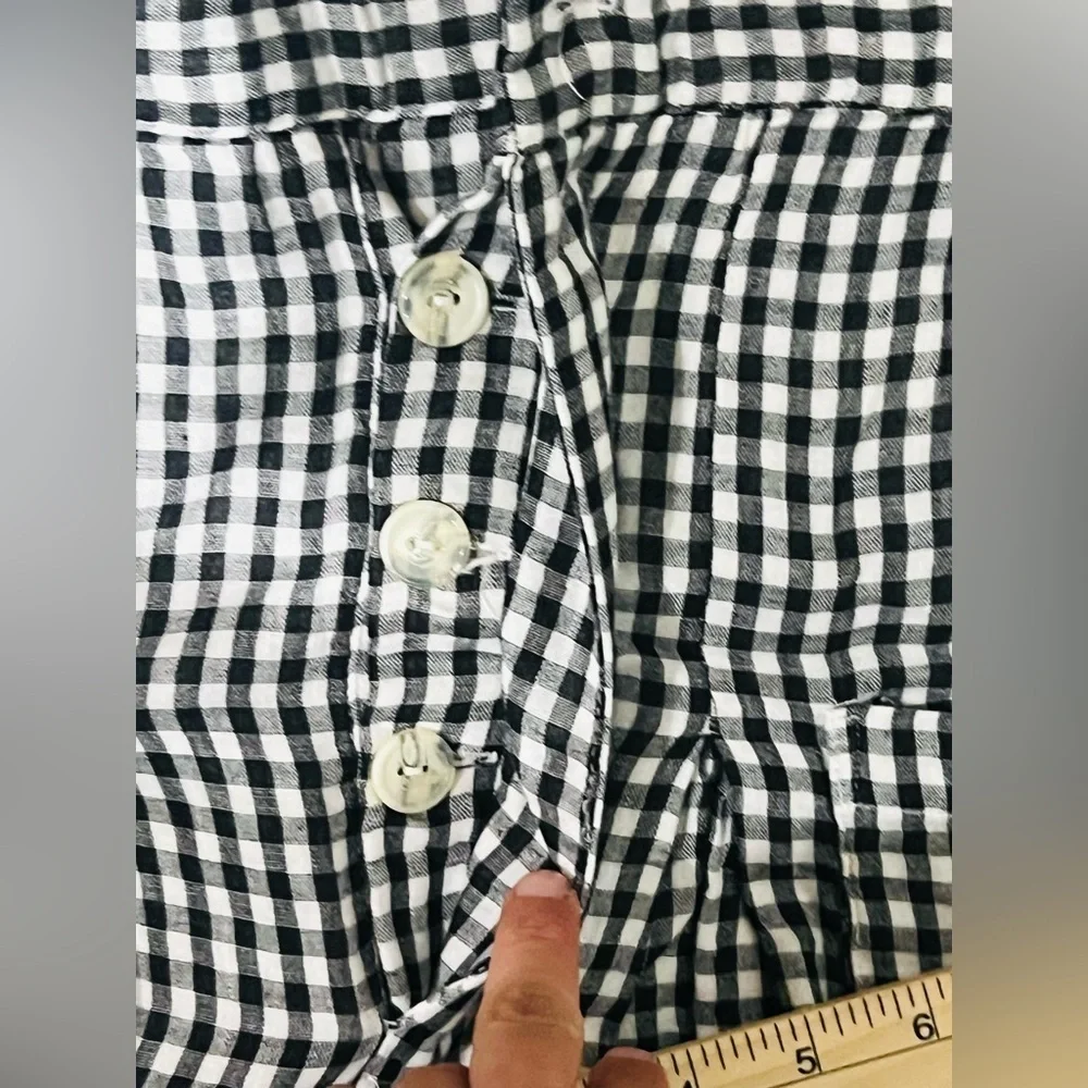 Free People Freehold Gingham Pants Trouser bohemian , sun relax boho in size S - Picture 10 of 16
